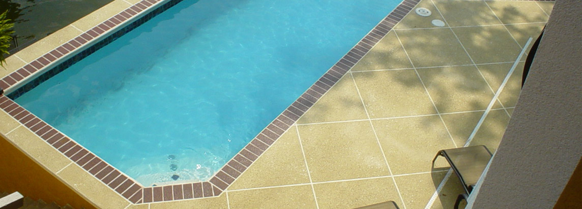 concrete overlay floors in poolside