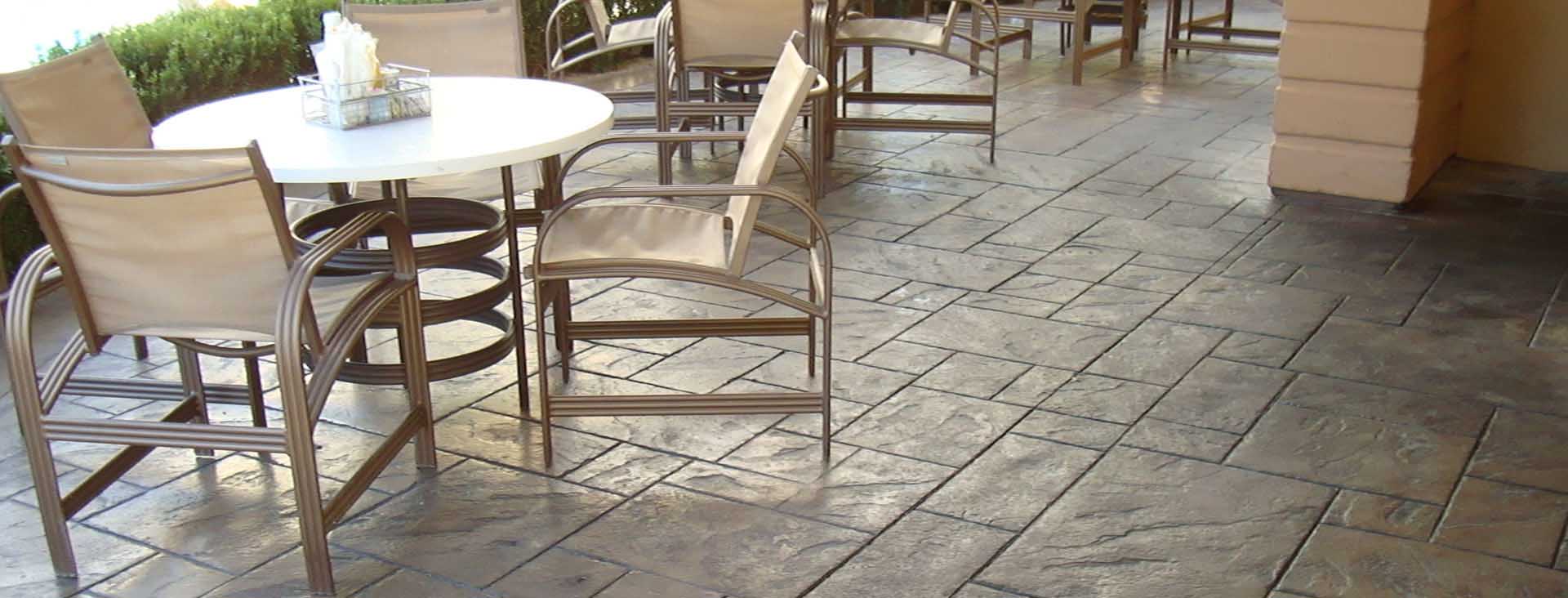polished and quality outdoor restaurant flooring