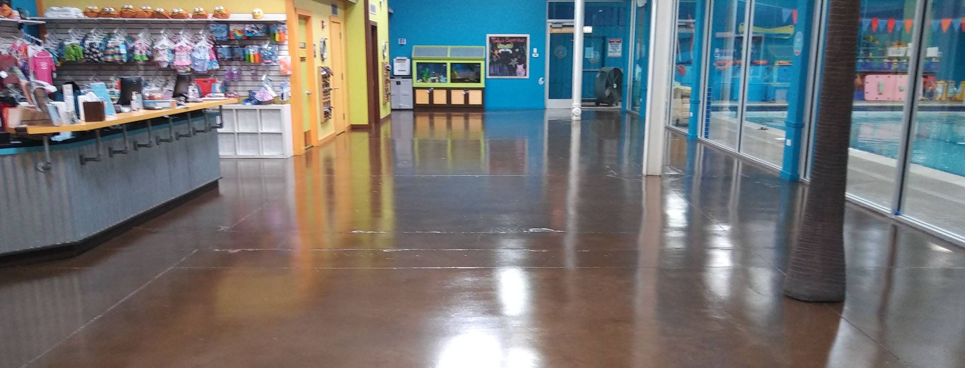 veterinary industry concrete flooring